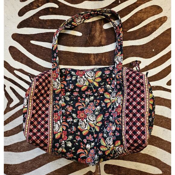 Vera Bradley Anastasia Duffel Sport Travel Bag Luggage Retried Pattern L 16"HTF - Picture 1 of 8